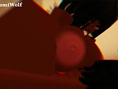 Beautiful Ebony Futanari Empties Huge Balls with Monster Black Cock