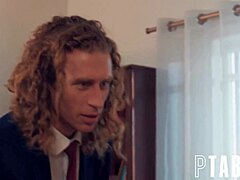 mommy's fat tits bounce in taboo cum-soaked threesome share