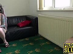 Busty Tattooed Submissive Begs For Rough Domination And Thick Cum Load