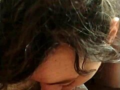 Busty milf deepthroats fat cock sloppy and enthusiastically