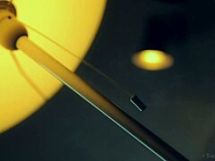 Puffy-nippled milf rubs pussy wildly!