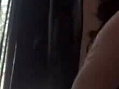 in this homemade clip a guy strokes his massive monster cock before pounding pussy hard and deep