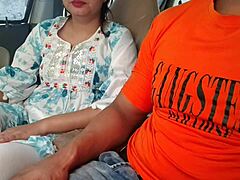 cute desi saara bhabhi fucked hard by huge dick in risky car outdoor!