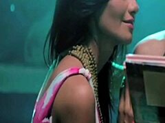 two busty indian lesbians soap up in bathroom scandal