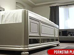 horny brunette sully savage grinds pussy on kai bailey's cock close-up