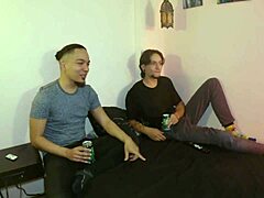 Foursome footballer pounds poledancers tight pussies hard