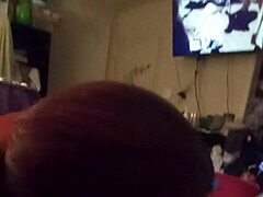 BLOWJOB DEEPTHROAT WIFE SUCKS FRIEND'S COCK HARD