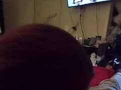 BLOWJOB DEEPTHROAT WIFE SUCKS FRIEND'S COCK HARD