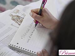 theodora day spreads shaved pussy wide for massive cum discount load