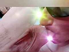 flextle bunny's homemade pov vr yoga self-suck closeup flexible tongue piercing collage