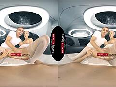 i finger my pussy then get fucked doggystyle in stockings threesome