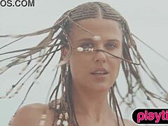 Petite Australian Milf Rips Clothes To Bare Round Tits And Bubble Butt