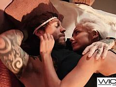 Super hot blonde model strips for photoshoot then deepthroats and fucks doggystyle 😍🔥