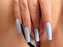 close up pushing wet panties aside fucking her tight pussy