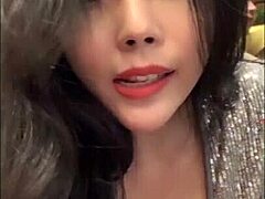 bigo cam girl flashes huge natural tits live!