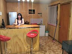 stepmom sneaks in at midnight for water then i secretly pound her curvy latina ass