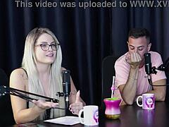 Charllottye sheer red starts as escort filming with women in bdsm lingerie group glamour