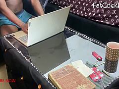 Horny wife, dont bring that office work home, rip my clothes fuck my squirting pussy on the bed please!!