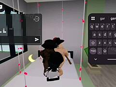 Busty Goth's Wild Threesome in Parents' House!