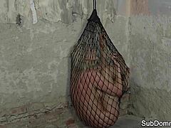 hey euro sub, trapped bound humiliated by rough maledom close-up