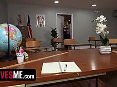 damn this freak teacher demands threesome with step-sibs now