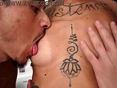 Brazilian nympho Caroleta rooted by two monster white cocks in wild DP!