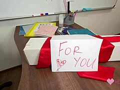 Teacher loses poker bets her tight teen pussy to huge cock creampie 😈💦