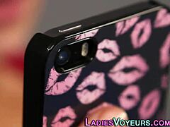 Hey check out this femdom voyeur babe humiliating with her huge juggs and hooters