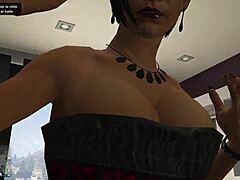 damn that gtao lap dance in lingerie turns into wild private striptease game