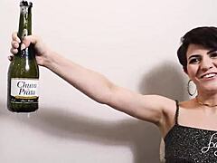 me and hubby ring in new year double teaming this spectacular redhead teen's hairy pussy licking cunnilingus