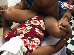 Step sister visits and gets fucked hard in bed