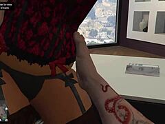 damn that gtao lap dance in lingerie turns into wild private striptease game