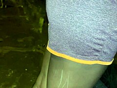 Brazilian neighbor flashes sexy ass outdoors after street persuasion