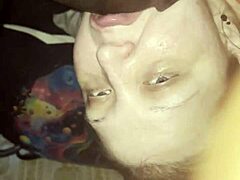 late night with this monster black cock sucking it down her throat nonstop