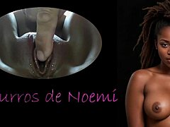 Noemi Whispers Ecstatically as Daddy and Son Dildo Her Shaved Pussy to Orgasm