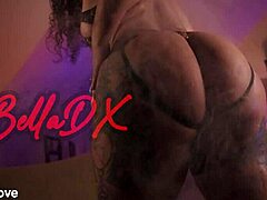 fat ebony slut la bella diabla ripped clothes anal creampie gangbang!