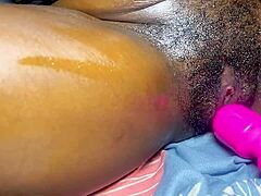 sexy ebony stripper backs up huge ass on big black cock doggystyle and missionary