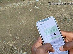 horny british bbw couple chats nudes then balcony ass fuck