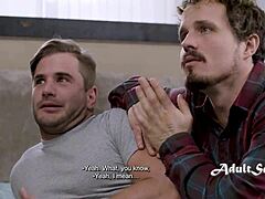 Virgin Guy's First Threesome She Takes Double Anal Penetration Gaping!