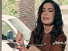 Pussy Delivery Girl Takes Strapon Fuck from Chanel Camryn