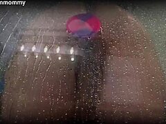 wanna see my chubby roommate's fat ass shake with that new shower dildo?? almost busted!!