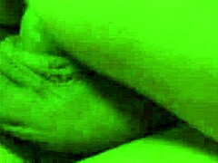 hey brunette milf in fishnets and heels rides her boy hard for intense cougar sex