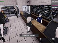 Naked Teen Emerges From Fitting Room Seducing Old Man With Her Irresistible Young Body