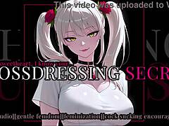 hey crossdressing femdom slut sucks cock in erotic shop surprise audio