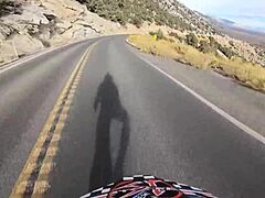 babe's shaved bubble butt rides big cock pov on downhill thrill but it's pure hardcore creampie