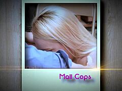 Petite teen Kate sobs while police officer blackmails her tight pussy onto his massive black cock at work