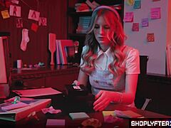 Oh man perverted principal fakes security guard role to pound sexy shoplifter hard!