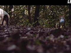 sexy brunettes skip party for hot backseat lesbian orgy moans