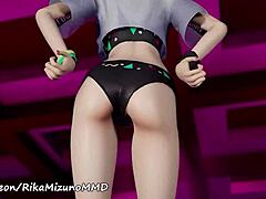 ready to watch kizuna ai's booty bounce in this sexy twerk striptease?