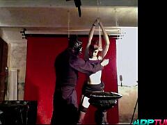 two cocks two pussies and a strap-on pounding in the dungeon 😈🔥💦